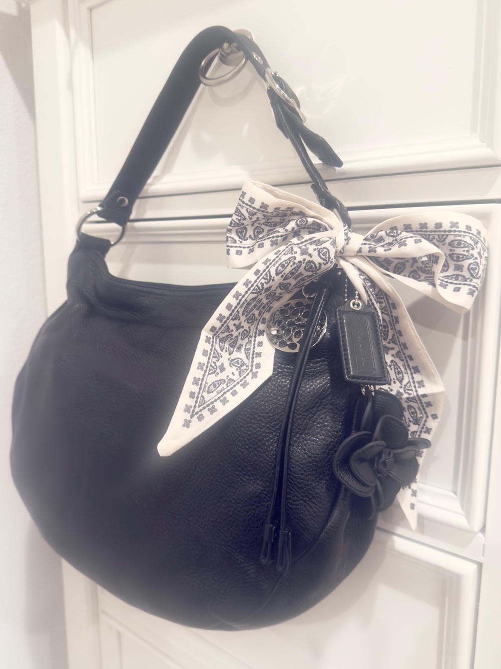 🖤 SOLD - Coach Ali Hobo Bag in Black Pebbled Leather - EUC! - Picture 2 of 16